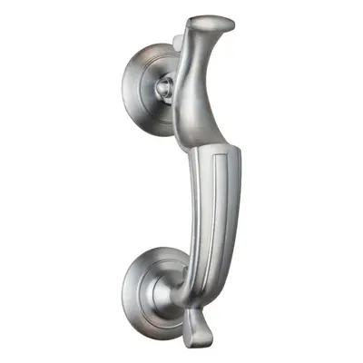 Heavyweight Doctors Door Knocker 121mm Fixing Centres Satin Chrome