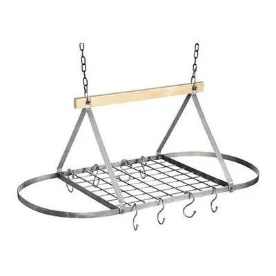 Industrial Kitchen Vintage-Style Ceiling Hanging Pot & Pan Rack