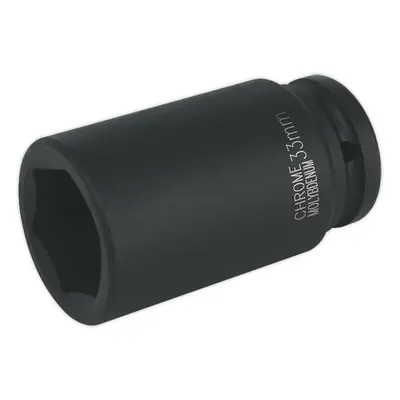 33mm Forged Deep Impact Socket - 3/4 Inch Sq Drive - Chromoly Wrench Socket