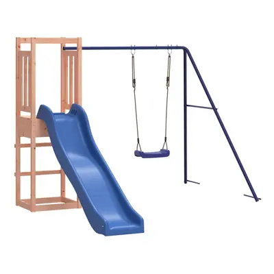 (solid douglas wood) vidaXL Outdoor Playset Wooden Playground Set Kids Swing Set Solid Wood Pine