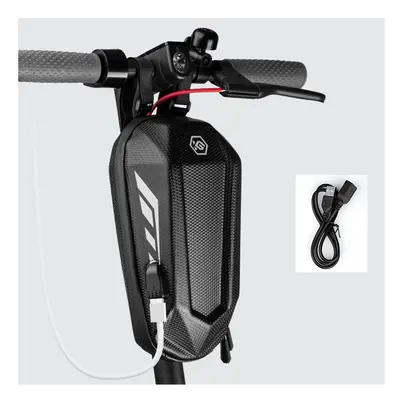 Electric Scooter Front Bag With USB Charging Port Waterproof Bike Handlebar Baga