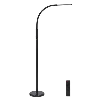 Convertible LED Floor and Clamp-On Lamp APUS With Dimmer Metal Black