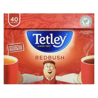 Tetley Redbush Pure Tea Bags, Pack of 6, 40-Count