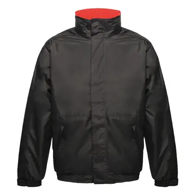 (S, Black/Red) Regatta Mens Dover Waterproof Windproof Jacket