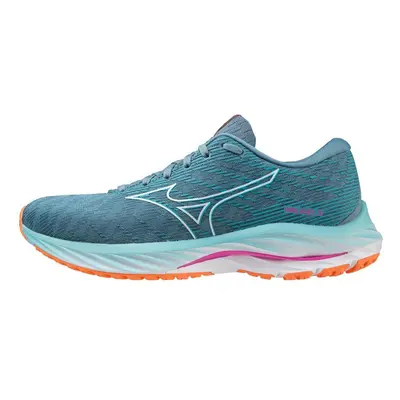 (6.5 UK) Mizuno Wave Rider Women's Running Shoes, AntiSand/Whte/LightOrang