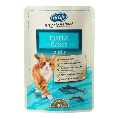 (HiLife it's only natural - Complete Wet Cat Food - Tuna Flakes - 100% Natural Ingredients Grain