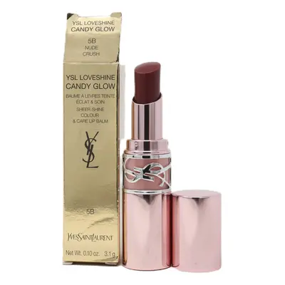 (5B Nude Crush) Yves Saint Laurent Loveshine Candy Glow Tinted Butter Balm 0.10oz New With Box