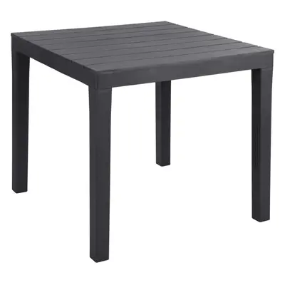 (Square Table 78x78cm) Large Square/Rectangle Garden Slatted Plastic Table Patio Deck Outdoor Fu