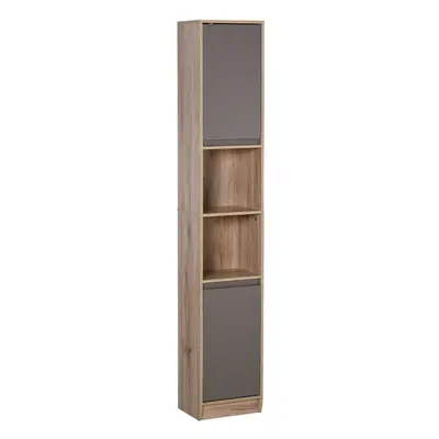 HOMCOM 170cm Freestanding Storage Cabinet Slimline Unit w/ Cupboards