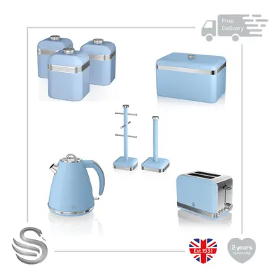 (Blue) Swan Retro Kitchen Set