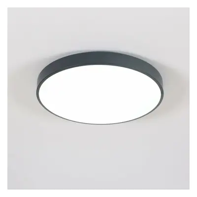 (Black) AC220V 18W Dimming LED Ceiling Down Light Remote Control Bedroom Lamp Living Room Mount 