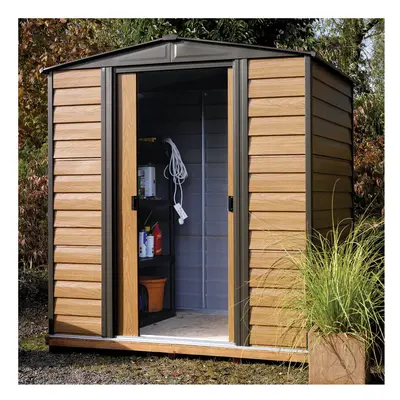 6x5 Woodvale Metal Apex Shed with Floor Including Assembly