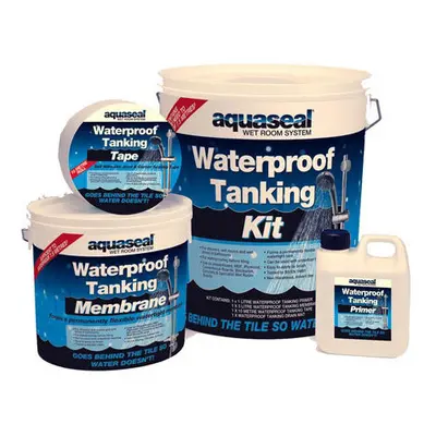 Everbuild Aquaseal Wet Room Waterproof Tanking System Kit 4.5 Sq Metre Standard