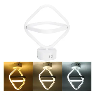 (Type A) AC85-265V Modern LED Ceiling Lamp Dual Ring Chandeliers Fixture Living Room Pendant Lig