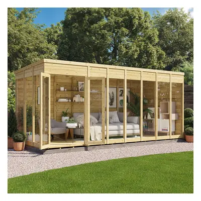 (16x6 - 11mm Thickness) Switch Pent Tongue and Groove Summerhouse