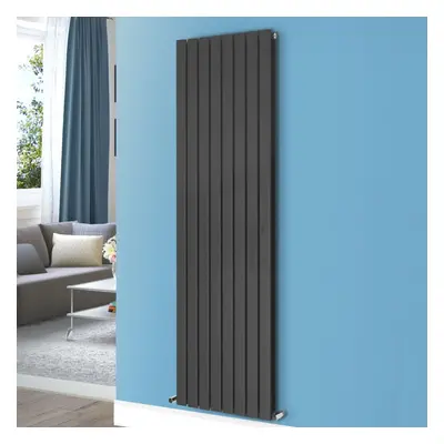 Nes Home X mm Double Flat Panel Matte Black Radiator