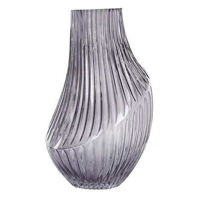 Flower Vase MYRSINA Glass Grey