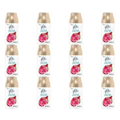 Glade Automatic Spray Refill Cherry & Peony Air Freshener, 269ml (Pack of 12)