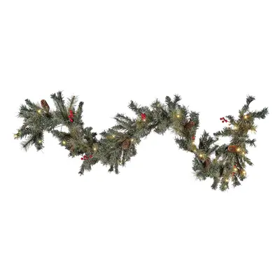 Pre-Lit Christmas Garland cm Green TENALA