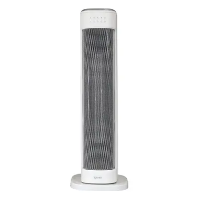 Oscillating Tower Fan Heater with Heat Modes, White Igenix IGHT020DW