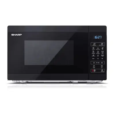 Sharp YC-MS02U-B Black 800W with Power Levels & Preset Cooking Options