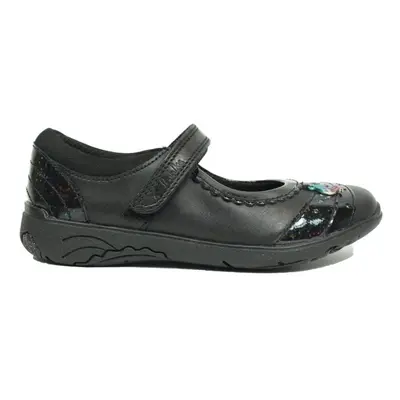 (10 (Children's)) Relda Spark Kids | Black Leather | Children's Mary Jane School Shoes