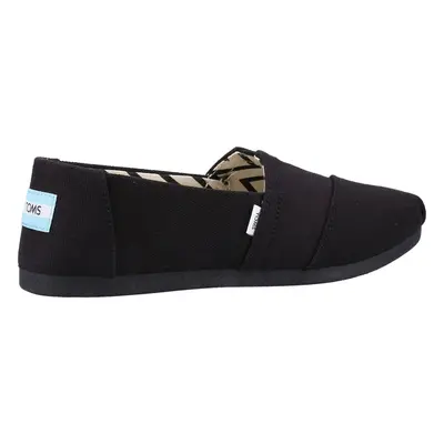 (Black, (Adults')) TOMS Alpargata 100% Cotton Women's Black Espadrilles