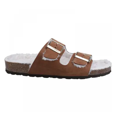 (6 (Adults')) Jessie | Tan | Women's Mule Slip On Slipper