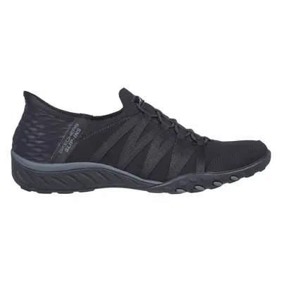 (4 (Adults')) Breathe-Easy Roll-With-Me | Black | Wide Fit Ladies Sports Casual Trainers