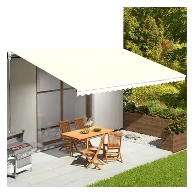 vidaXL Replacement Fabric for Awning Cream 6x3.5 m Outdoor Canopy Sunshade