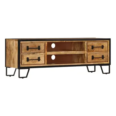 vidaXL Solid Mango Wood TV Cabinet with Drawers HiFi Sideboard Stand Unit