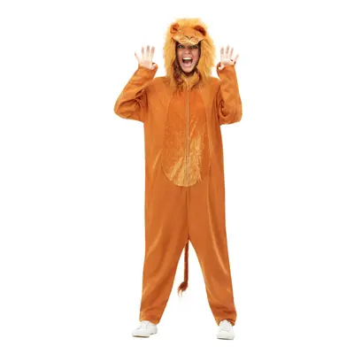 Lion costume Lion costume brown hooded jumpsuit Unisex Size