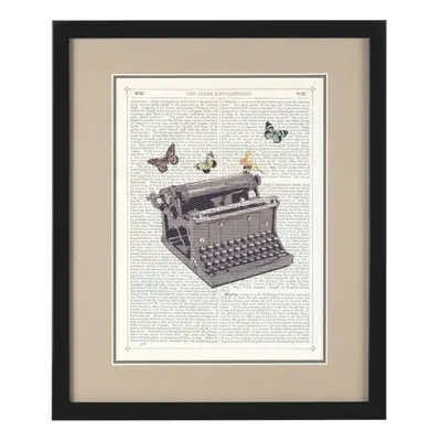 Premier Housewares Framed Typewriter Wall Art