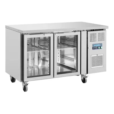 Polar U-Series Door Counter Fridge with Glass Doors