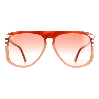 Chloe Sunglasses CH0104S Shiny Blonde Havana Orange Gradient