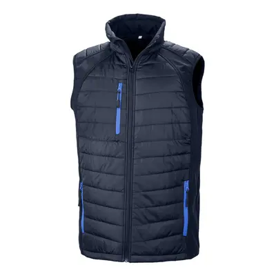 (XS, Navy/Royal Blue) Result Unisex Adult Compass Softshell Gilet