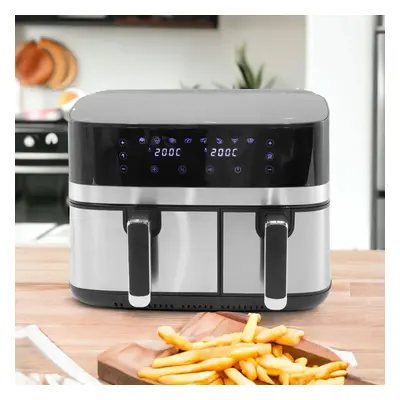 Dual Zone Air Fryer 8.2L Electric Digital Cooker Pot Functions