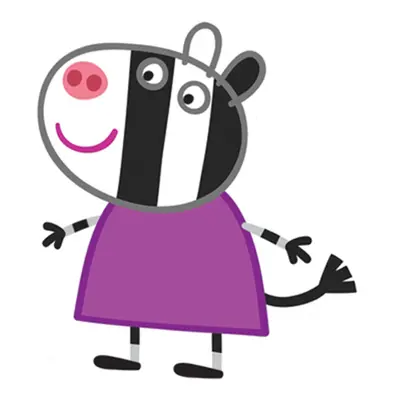 Peppa Pig Zoe Zebra Cardboard Cutout