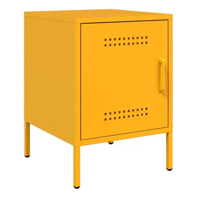 (yellow, pcs) vidaXL Bedside Cabinet Bedroom Nightstand Bed Side Table Bed Cabinet Steel