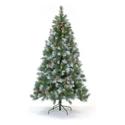 Avatika Frosted Christmas Tree with Pine Cones & Berries - 5ft/150cm