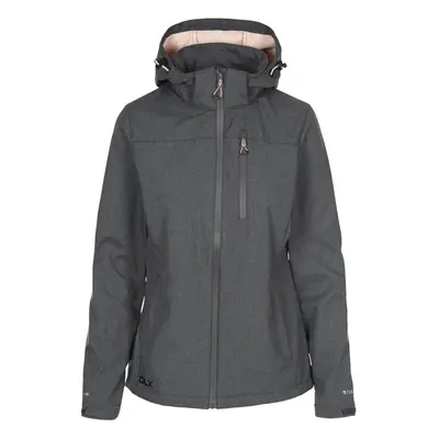 (S, Dark Grey/Blush Marl) Trespass Womens/Ladies Claren II Waterproof Softshell Jacket