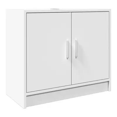 vidaXL Sink Cabinet Vanity Unit Storage Unit Cupboard White Engineered Wood