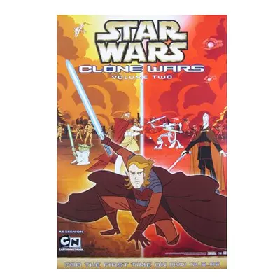 Star Wars: Clone Wars (Double Sided Video/Dvd Vol 2) Original Video/Dvd Ad Poster