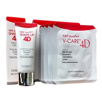 Face V-line Chin up Lift , Neck Line Slimmer Cream and Masks - for Sagging Double Chin (no belt 