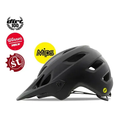 (M - CM, Matt Black / Gloss Black) Giro Chronicle MIPS Dirt / MTB Helmet