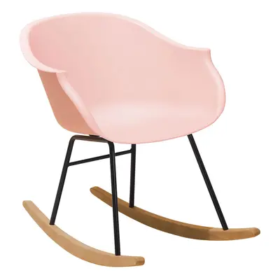 Rocking Chair HARMONY Synthetic Material Pink