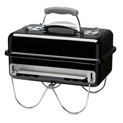 Weber Go-Anywhere Barbeque Grill | Portable Grill | Table Top Camping Barbeque with Lid | Porcel