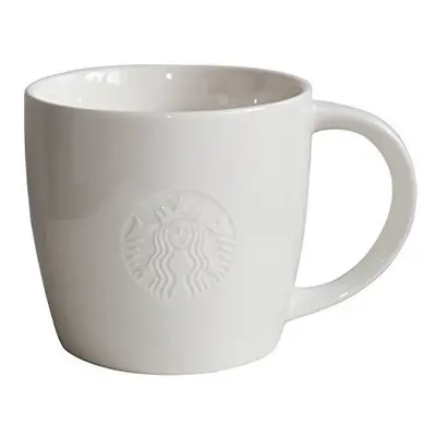 Starbucks Coffee Mug White Coffee Mug Collectors Classic White 20oz