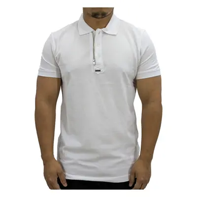 (White, M) DIESEL T-SMITH-ZIP OUT RBAWH Mens Polo T-Shirts Tee