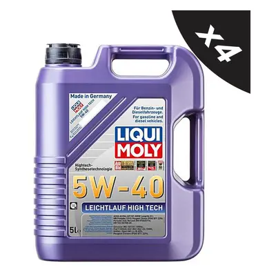 Liqui Moly 5W40 Engine Oil ACEA A3/B4 Leichtlauf High Tech MB229.5 BMW 20L